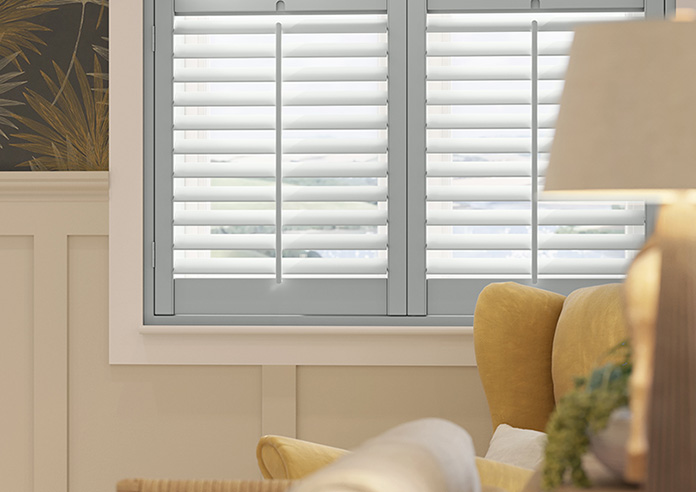 Kensington, Skyline Grey - Tier on Tier Plantation Shutter - Image 5